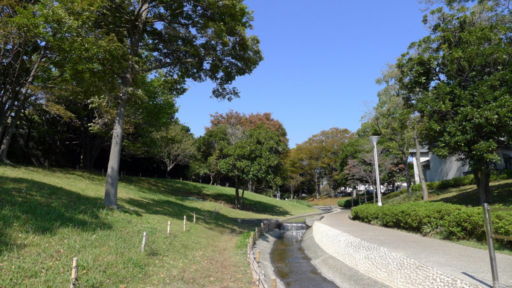 画像　新長島川親水公園の秋の風景