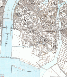 画像　1975～78年の江戸川区の地図