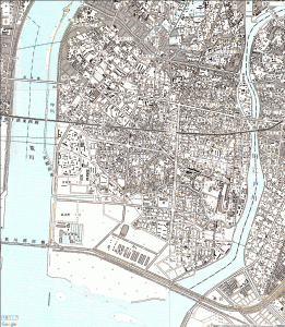 画像　1983～87年の江戸川区の地図