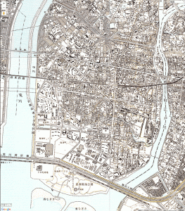 画像　1992年から95年の江戸川区の地図