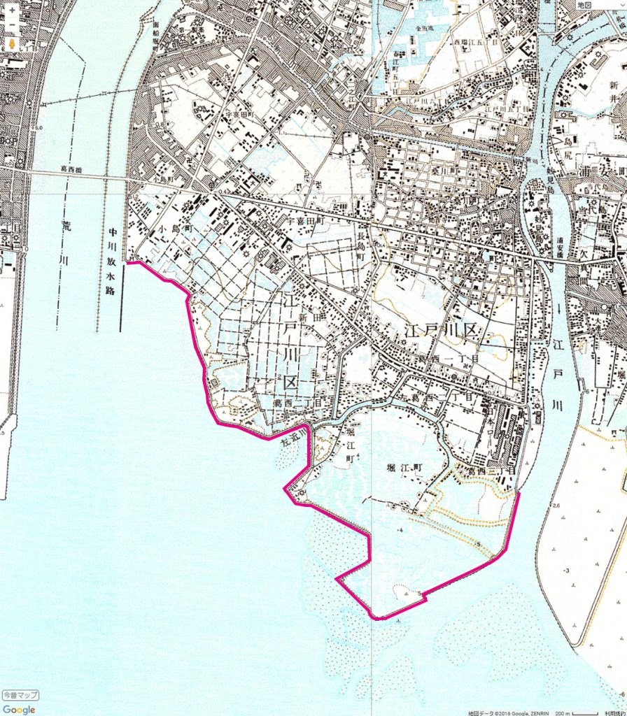 画像　 1965年（昭和40）～1968年（昭和43）の地図 