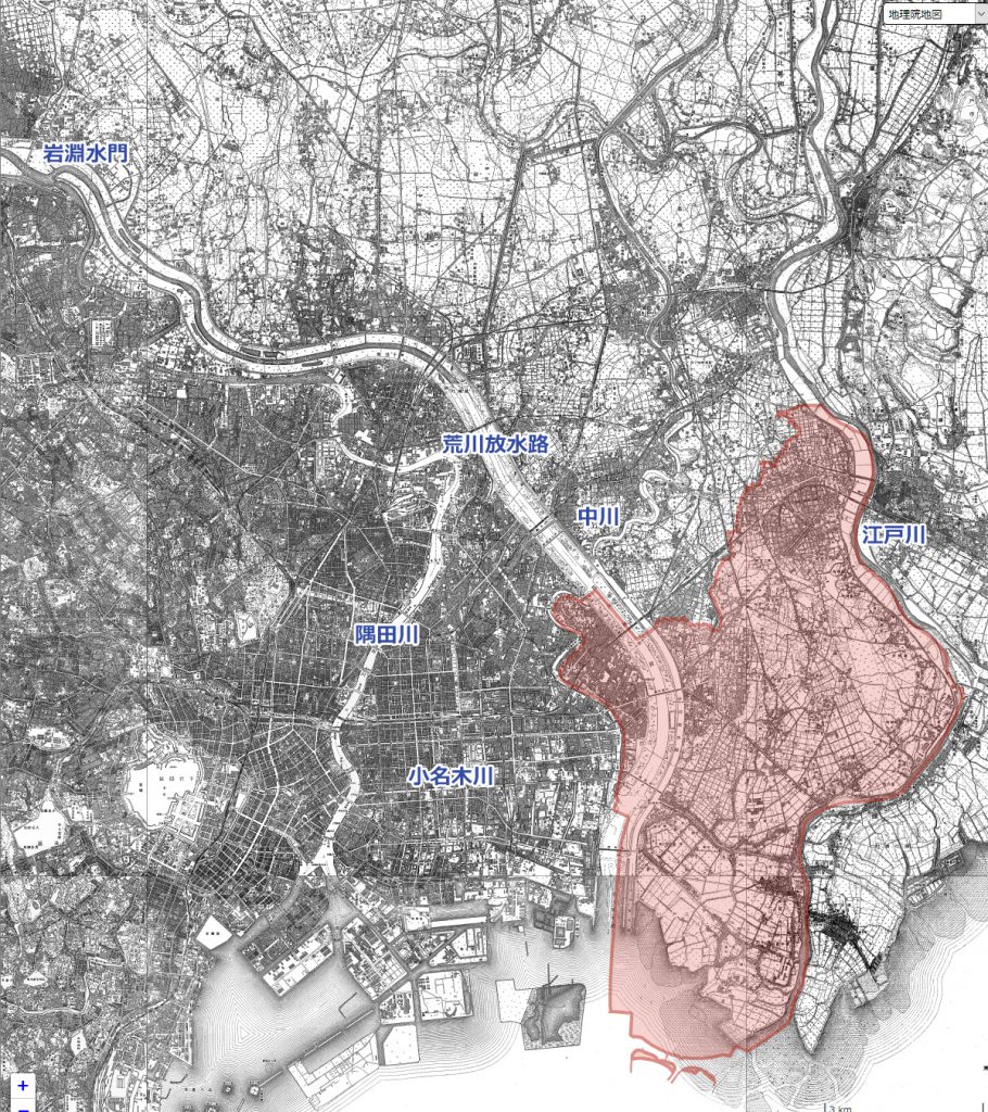 画像　昭和22年（1947）の地図