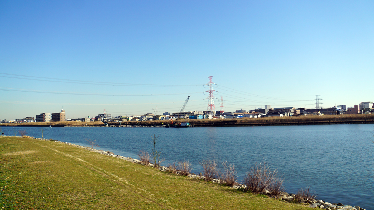 旧江戸川の歴史と風景 江戸川水門と常夜灯 江戸川フォトライブラリー
