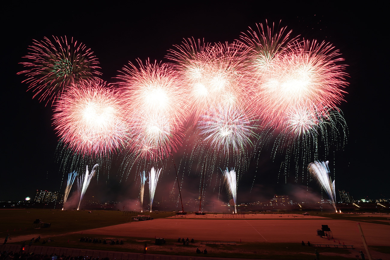 江戸川区花火大会 国内最大級の仕掛け花火【2019年8月3日】 - 江戸川